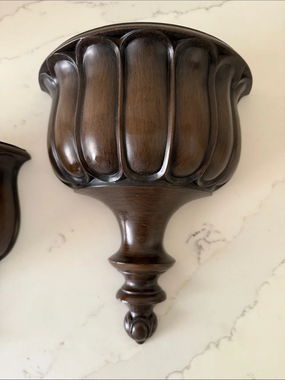 Vintage 1975 Syroco Wall Sconces Set of 2